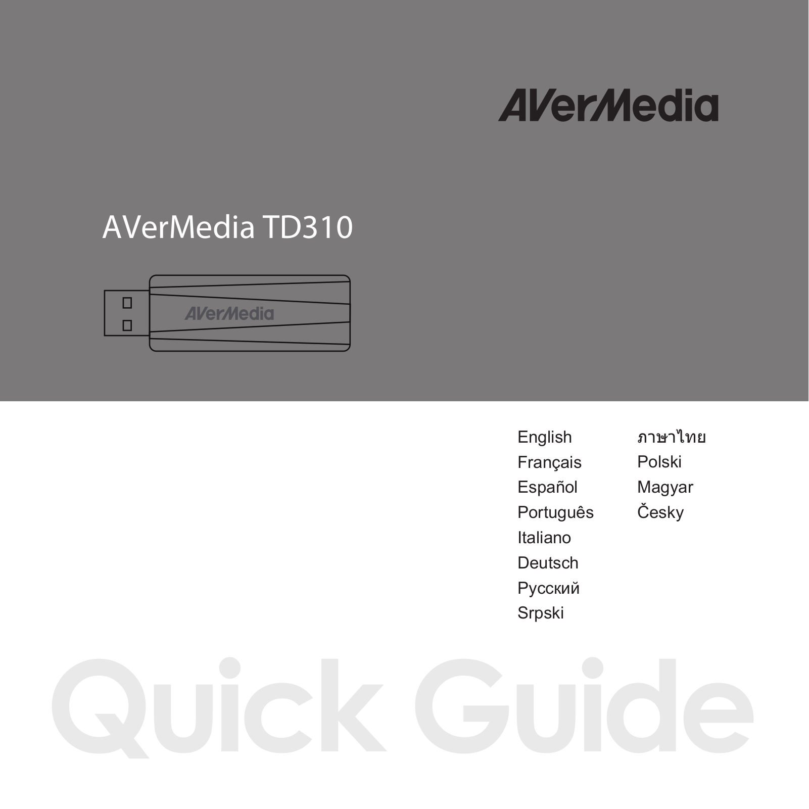 AVerMedia TD310 User Manual