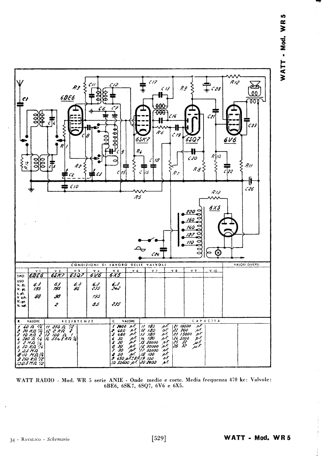 Watt Radio wr5 schematic