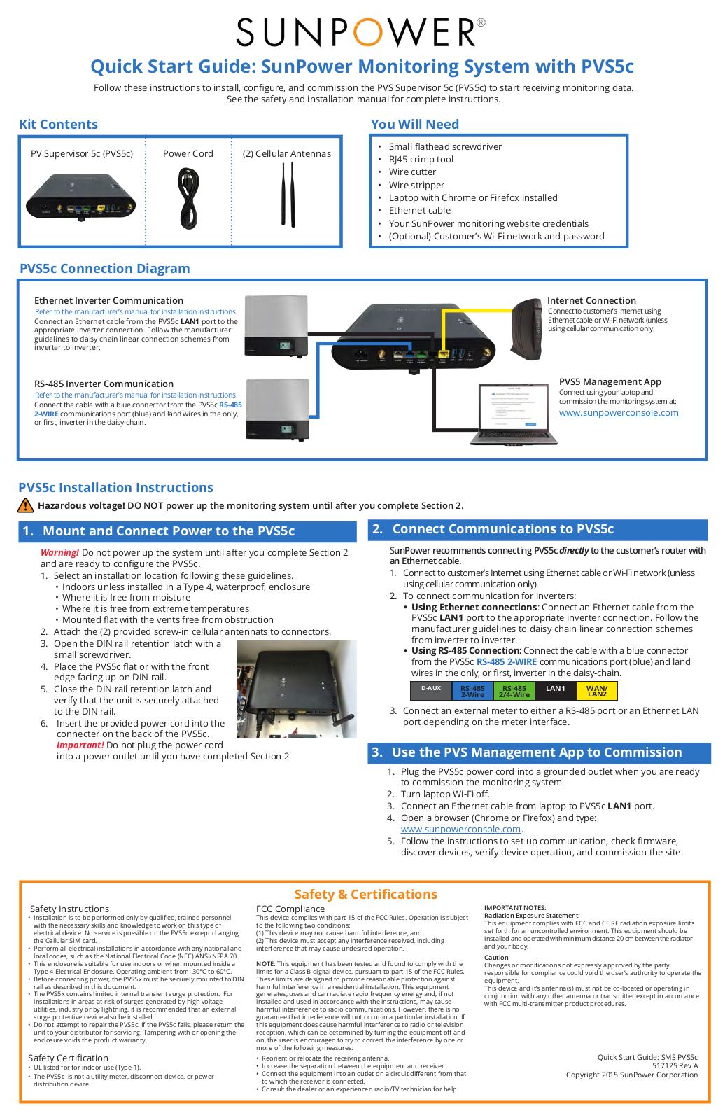 SunPower 513407 User Manual