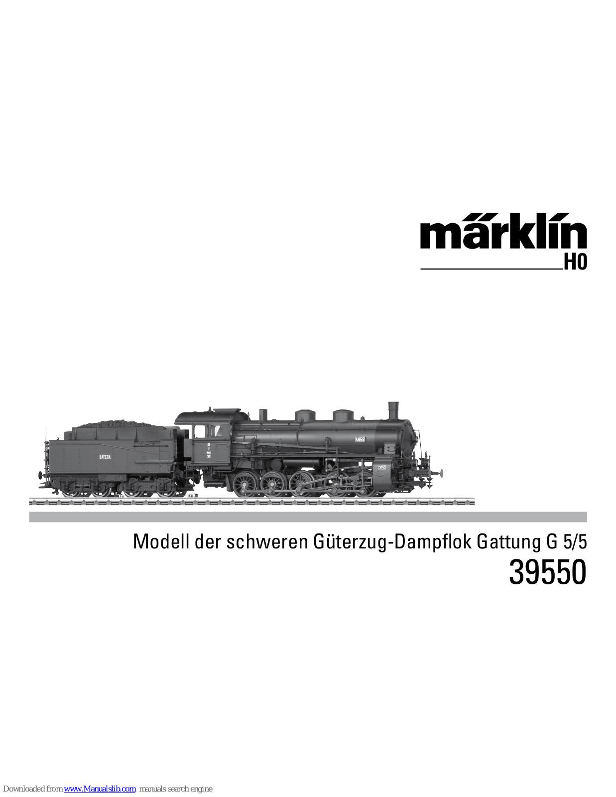 marklin 39550 User Manual - ManualMachine.com