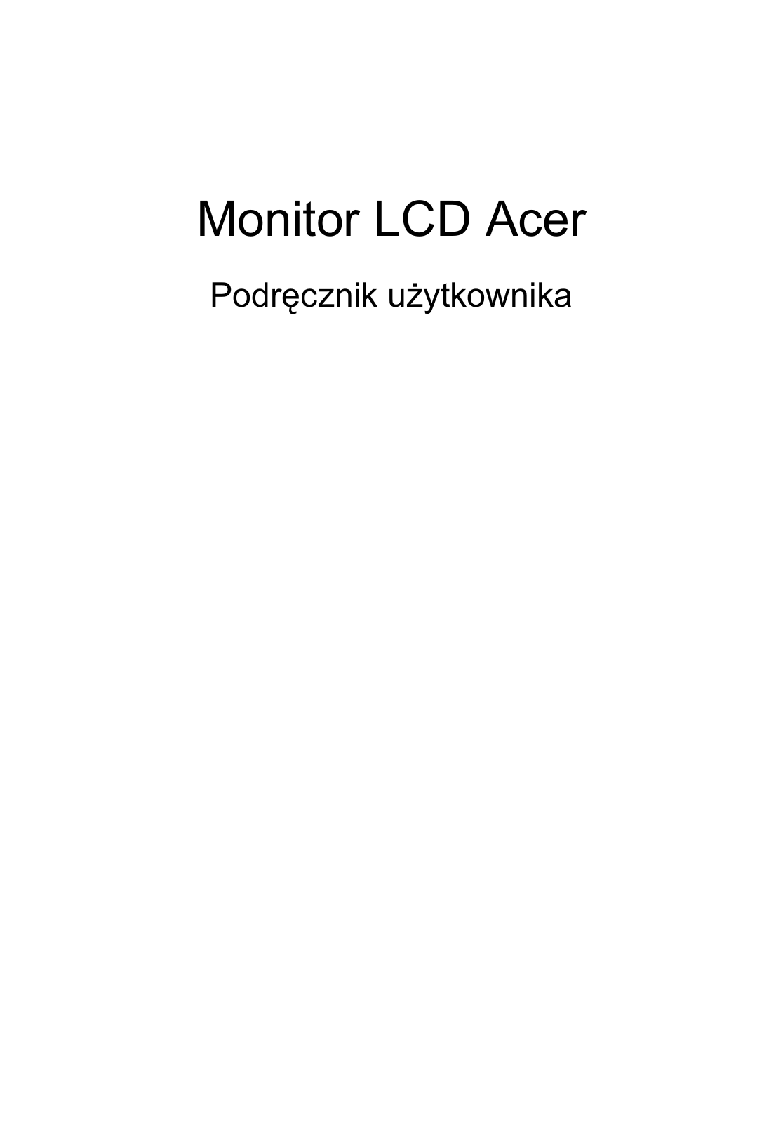 Acer V213H User Manual