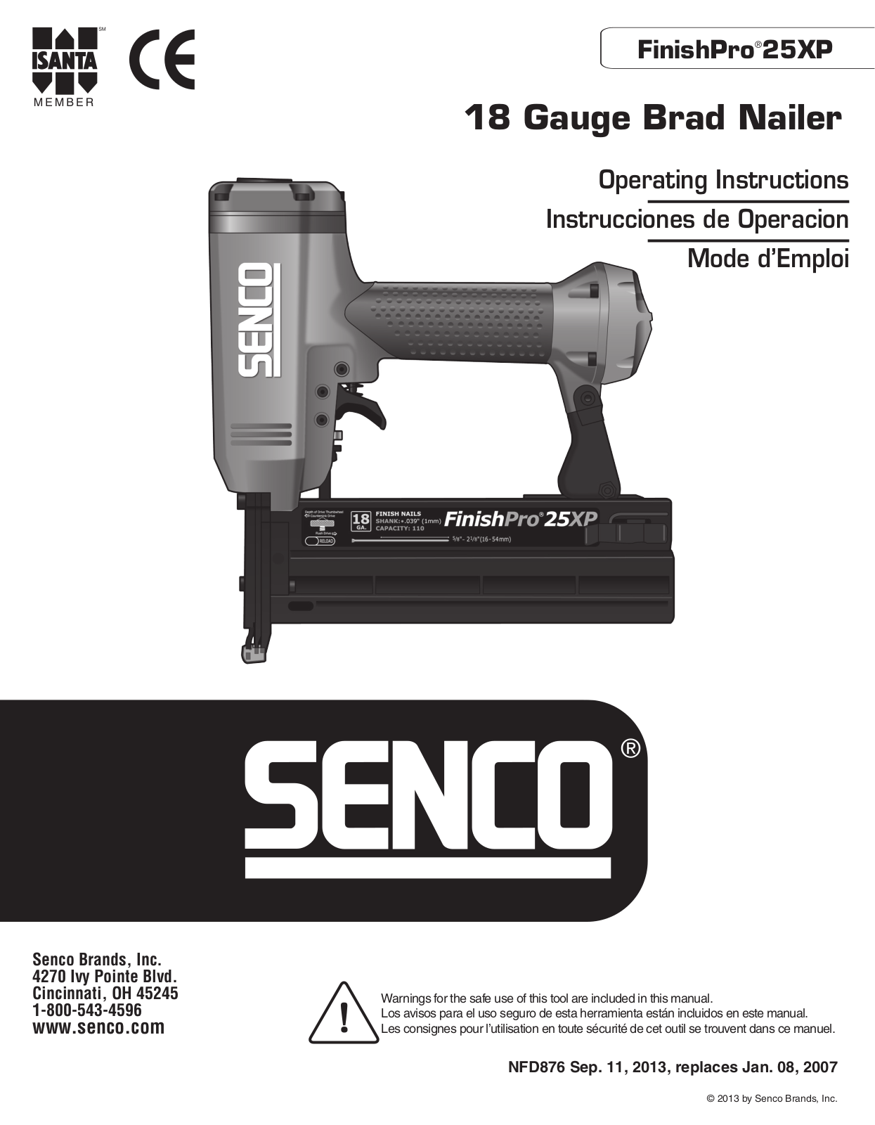 Senco 25XP User Manual