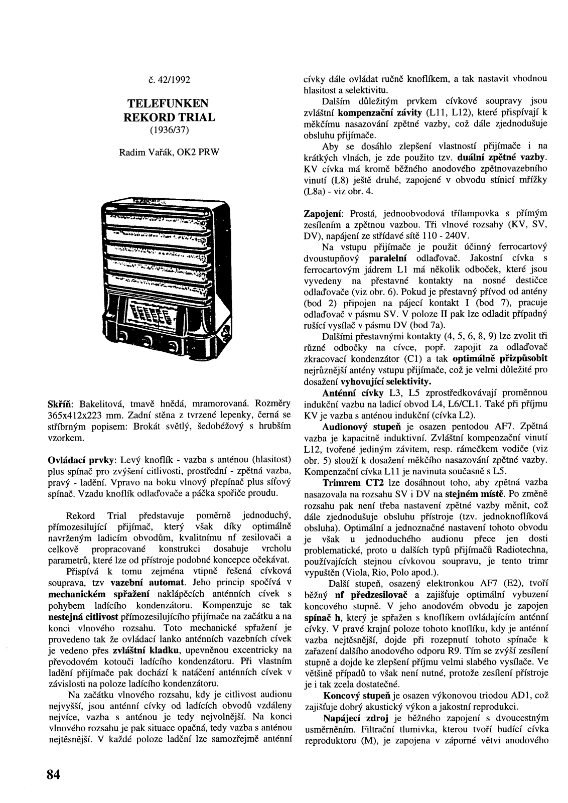 Telefunken Rekord-Trial Service Manual