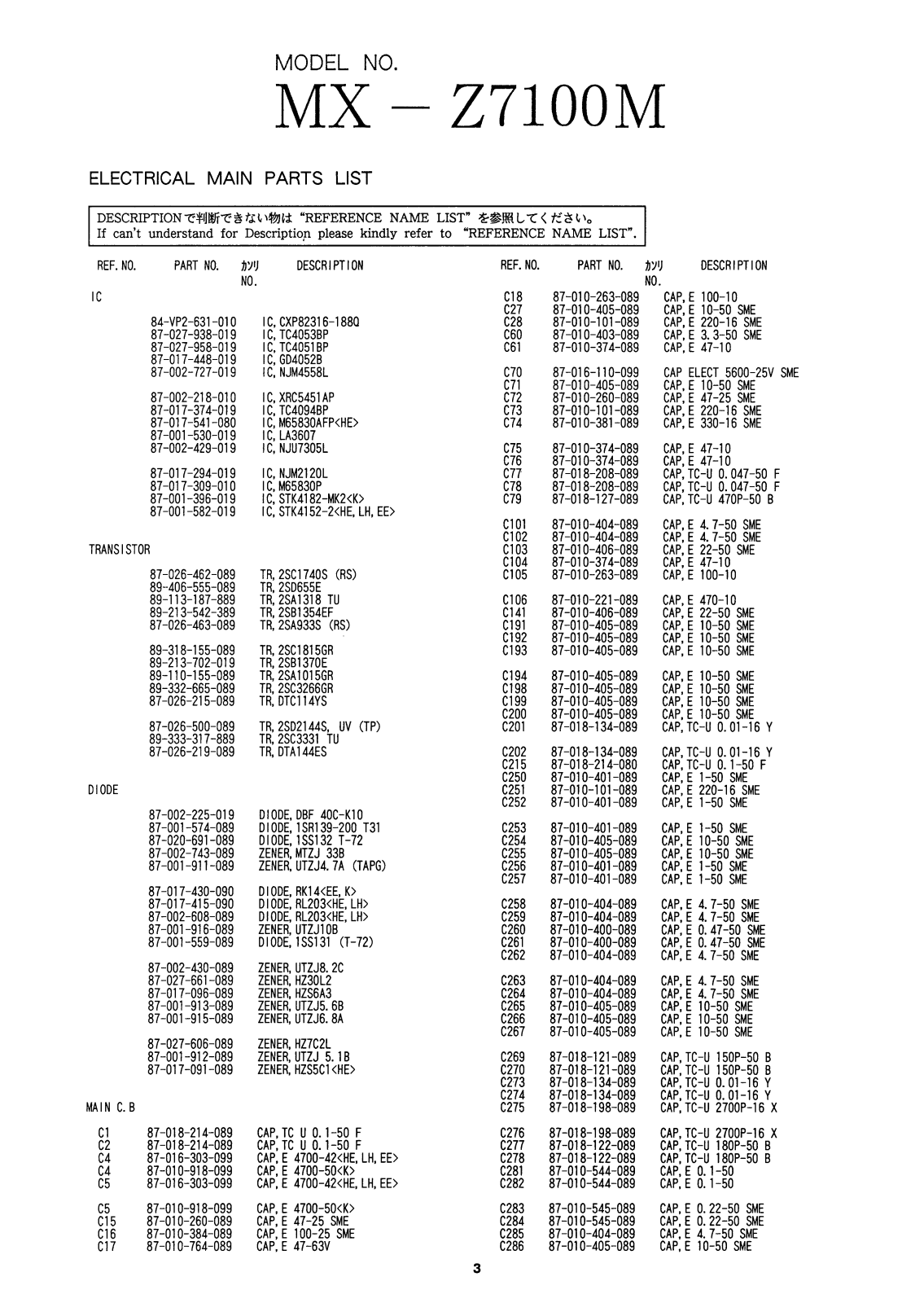 Aiwa MX Z7100M Service Manual