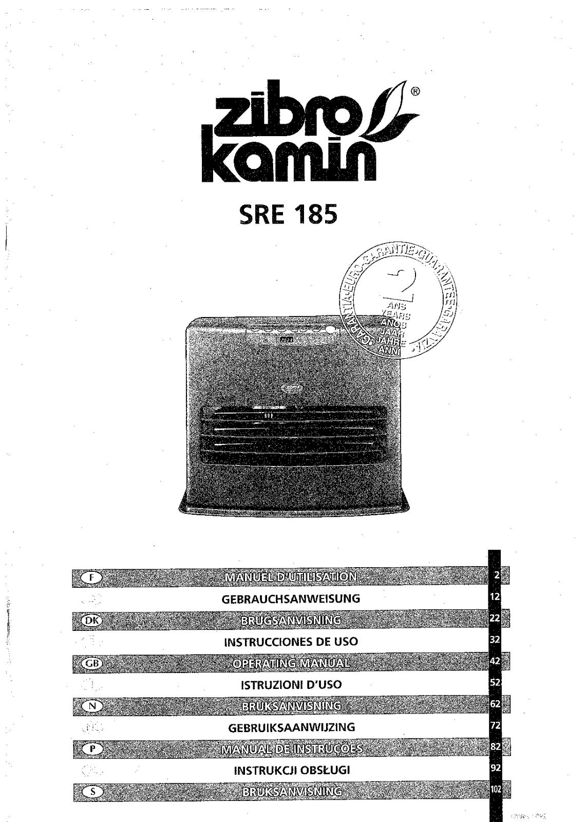 Zibro SRE185 User Manual