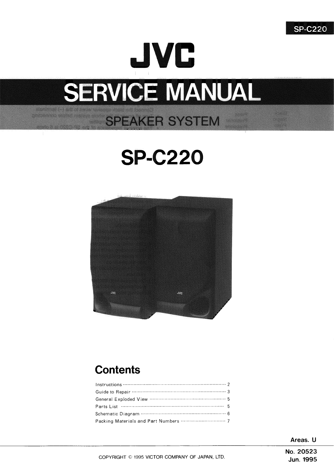 JVC SPC-220 Service manual