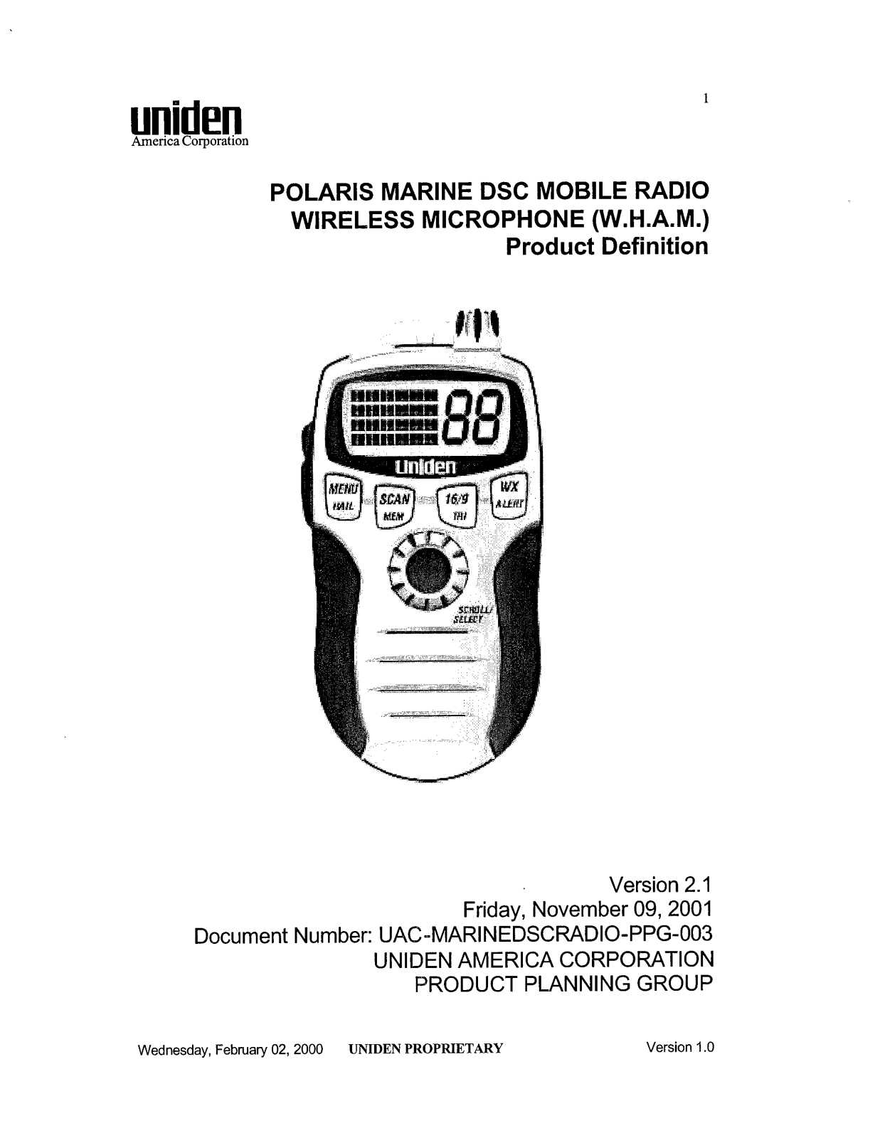 Uniden America UA466R Users manual