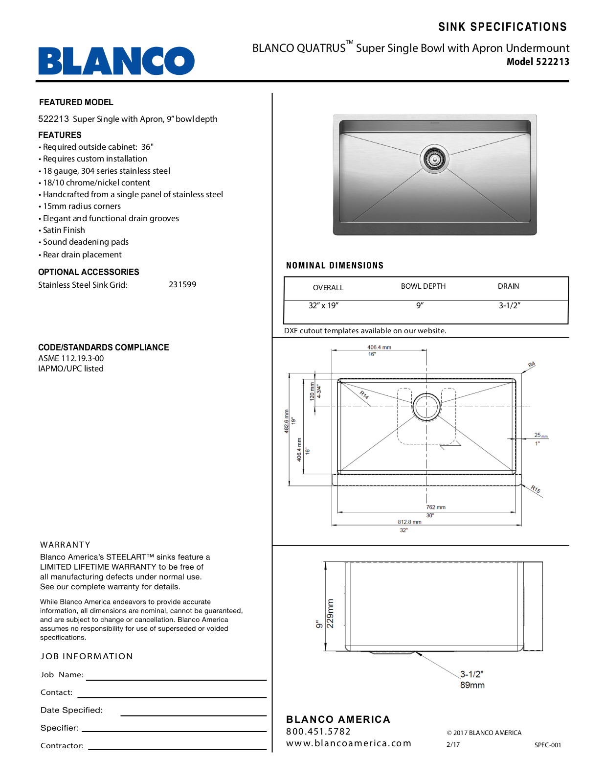 Blanco 522213 User Manual - ManualMachine.com