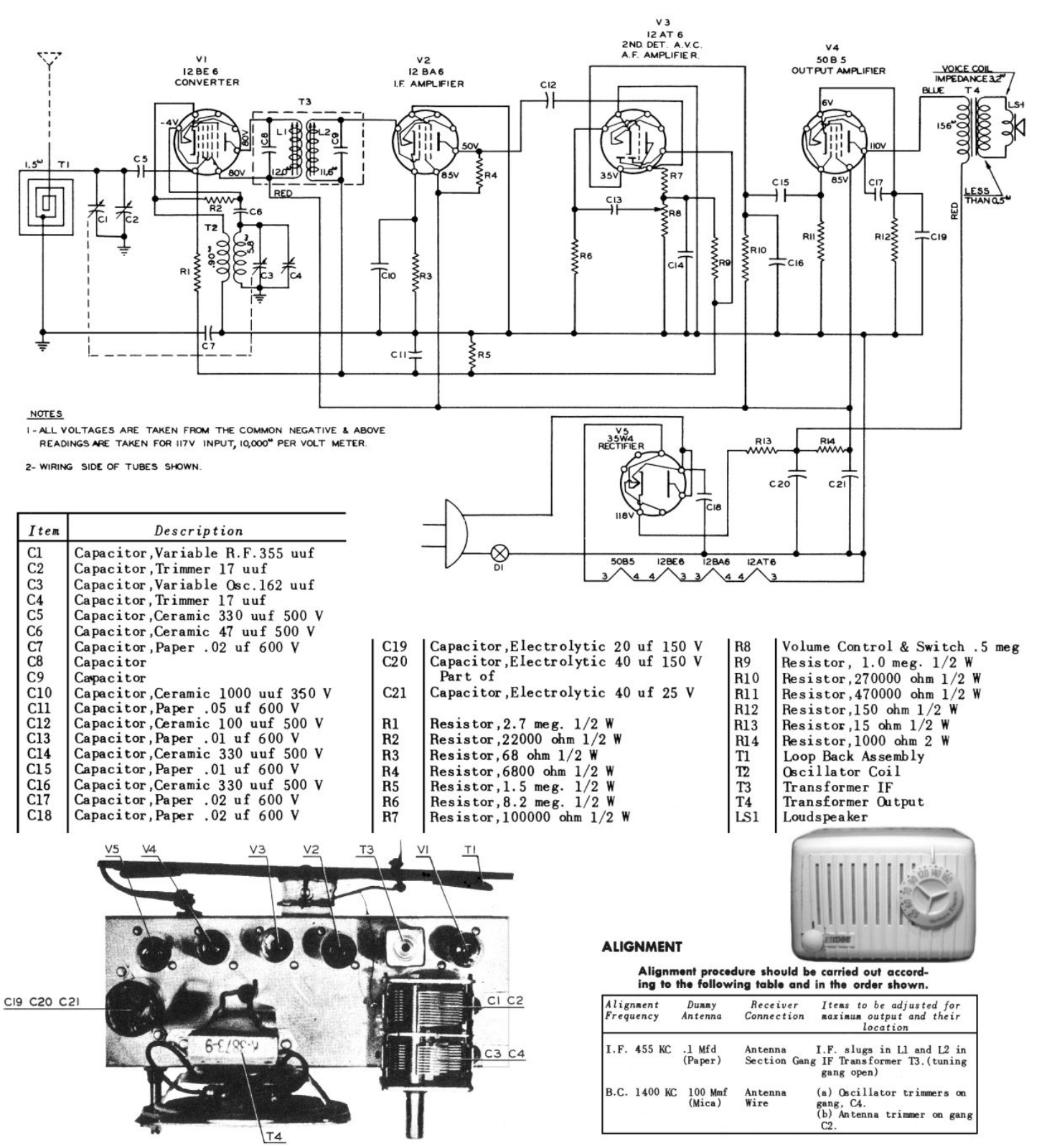 Northern Electric 5308 schematic