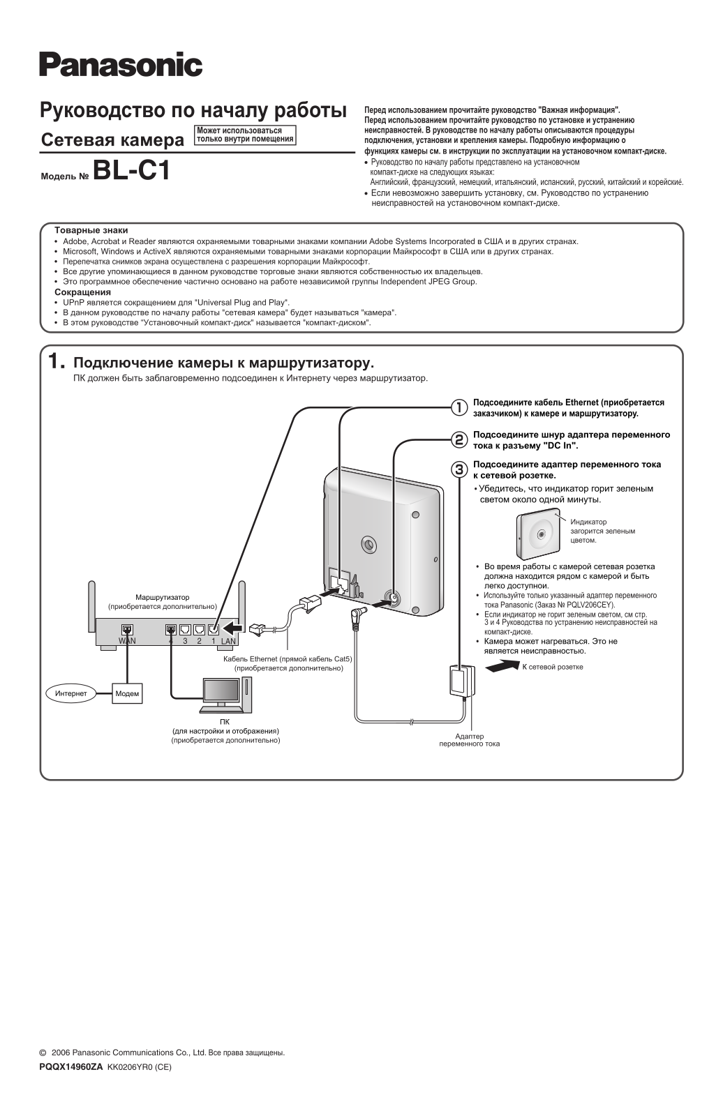 Panasonic BL-C1 User Manual