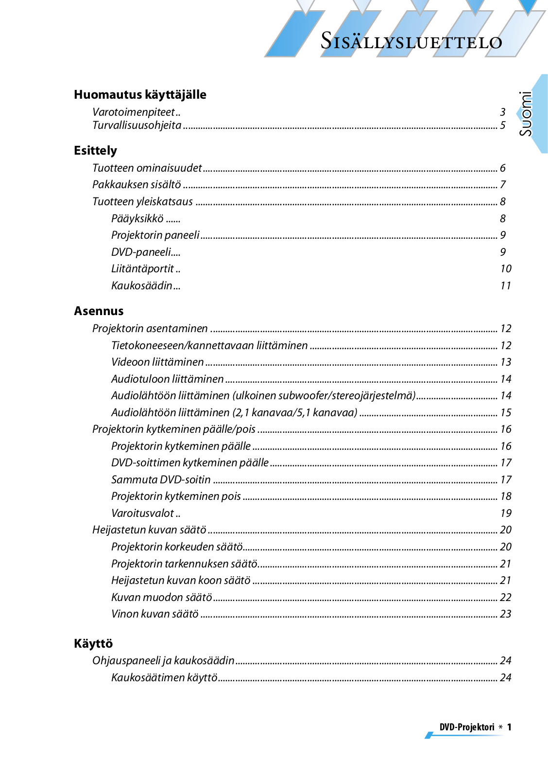 Optoma DV11 User Manual