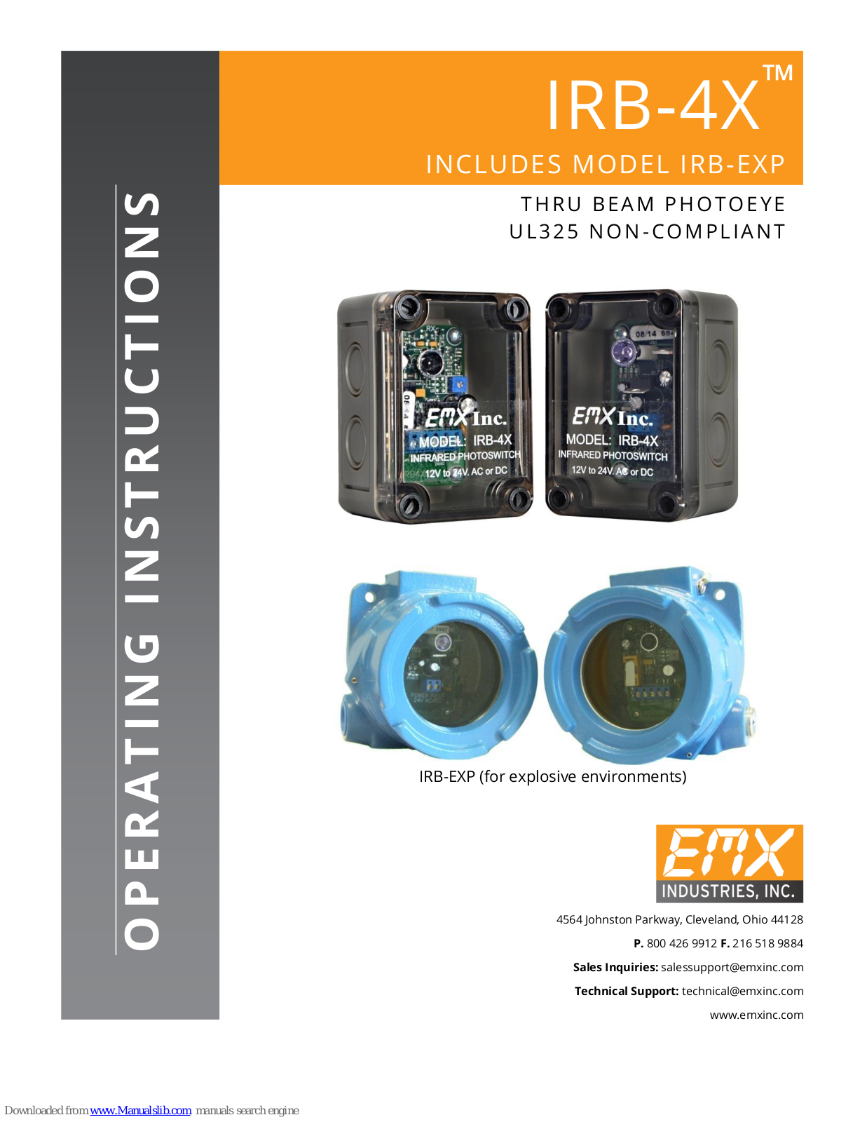 EMX IRB-4X, IRB-EXP Operating Instructions Manual - ManualMachine.com