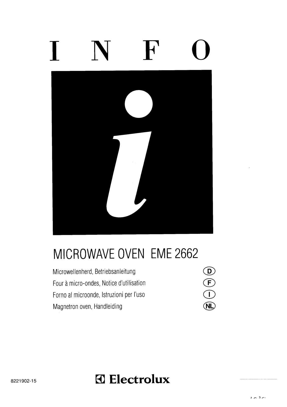 electrolux EME2662 User Manual