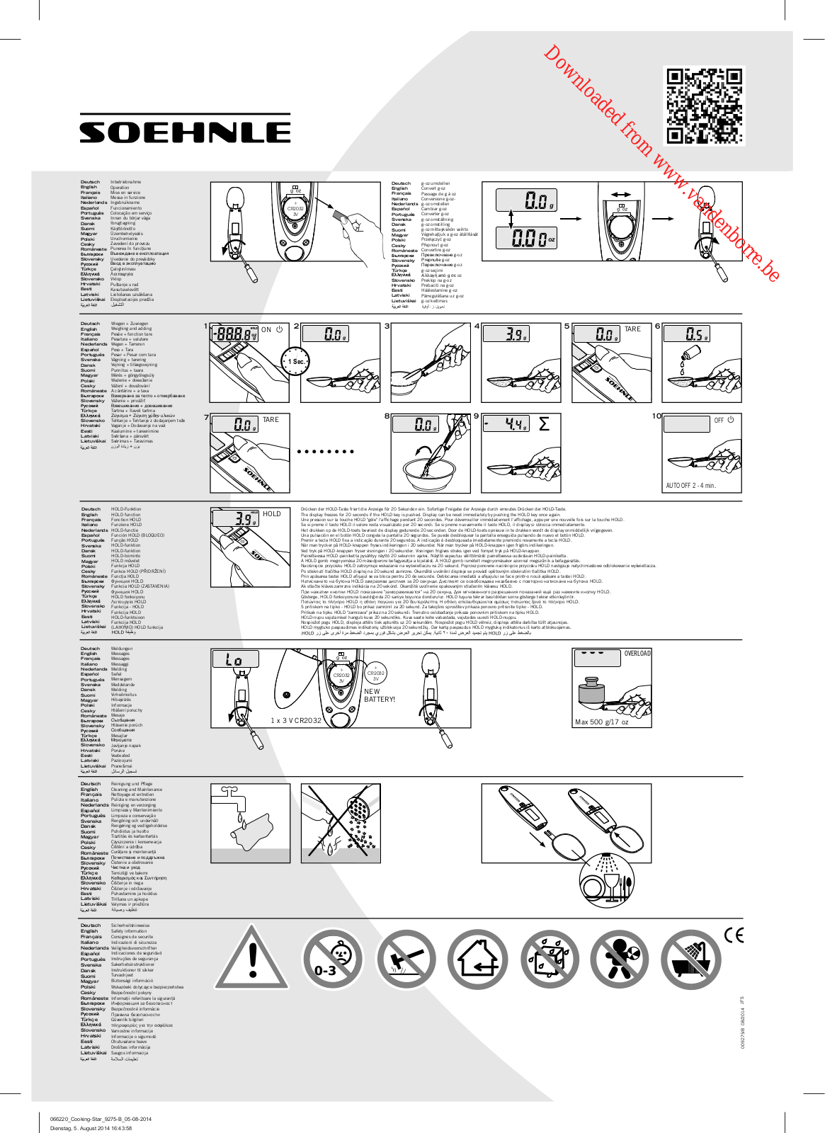 SOEHNLE 66220 User Manual