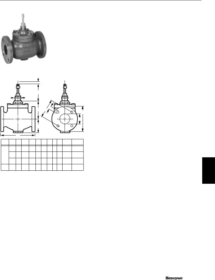 Honeywell V5011A, V5011B Catalog Page