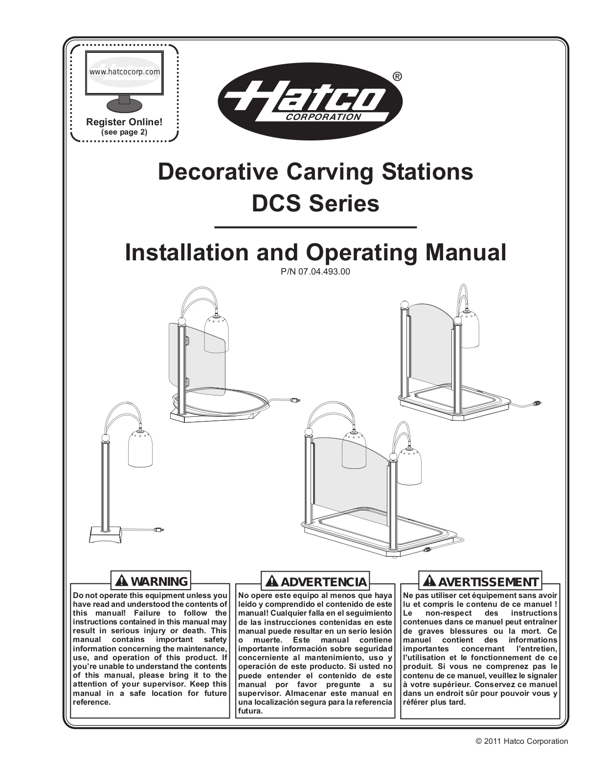 Hatco DCS Series Operation Manual