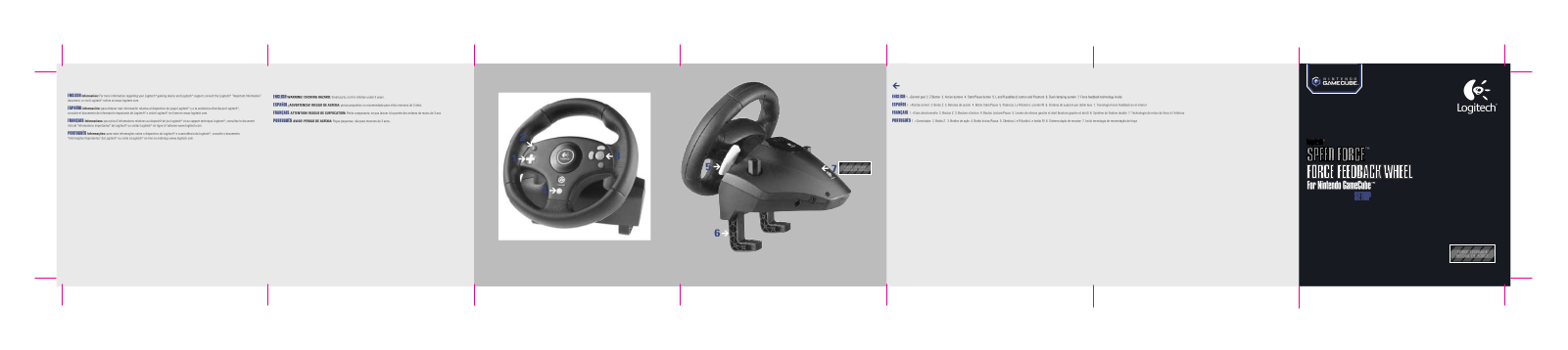 Logitech 941-000040 - Speed Force Wireless Wheel, 963284-0403 - Speed Force Accessory, Speed Force Setup Manual