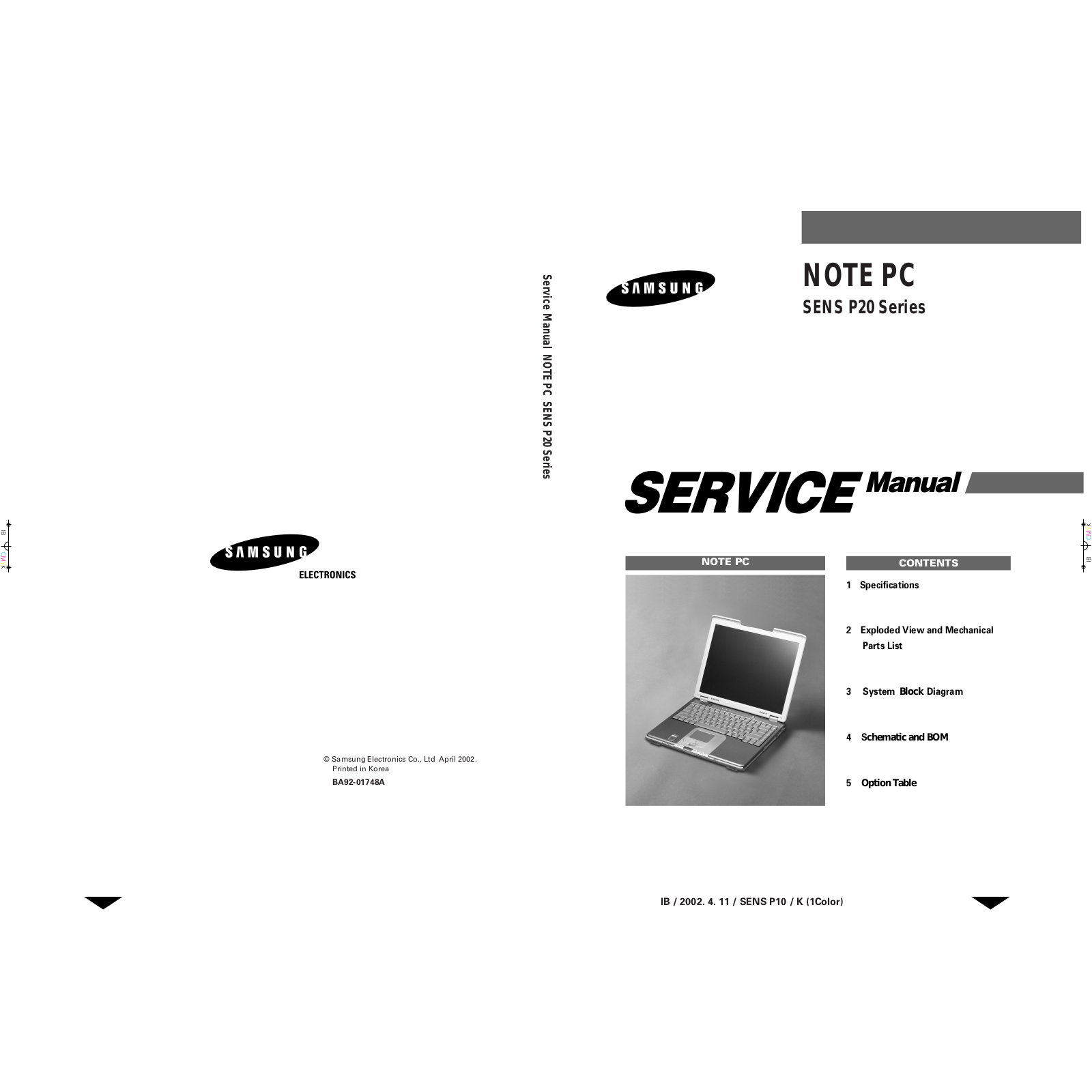 Samsung SENS P20 Service Manual
