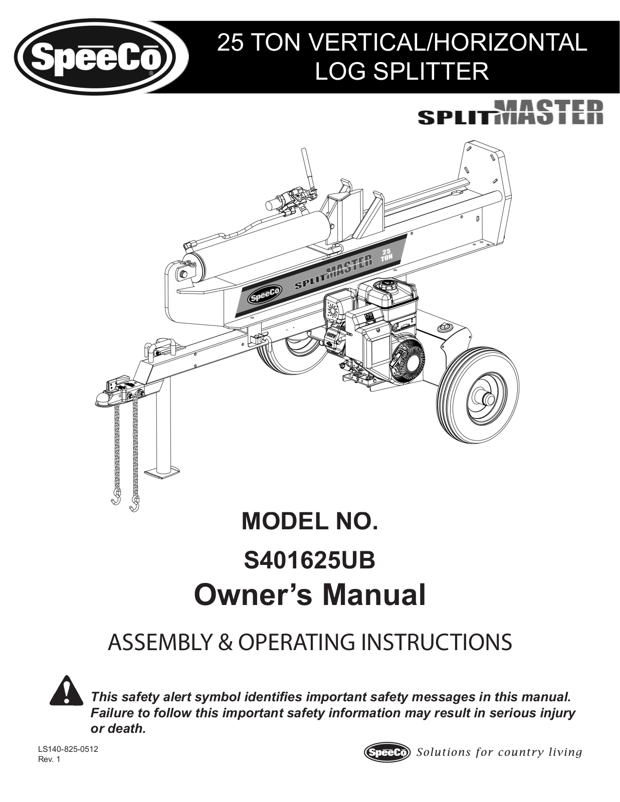 Speeco S401625UB User Manual