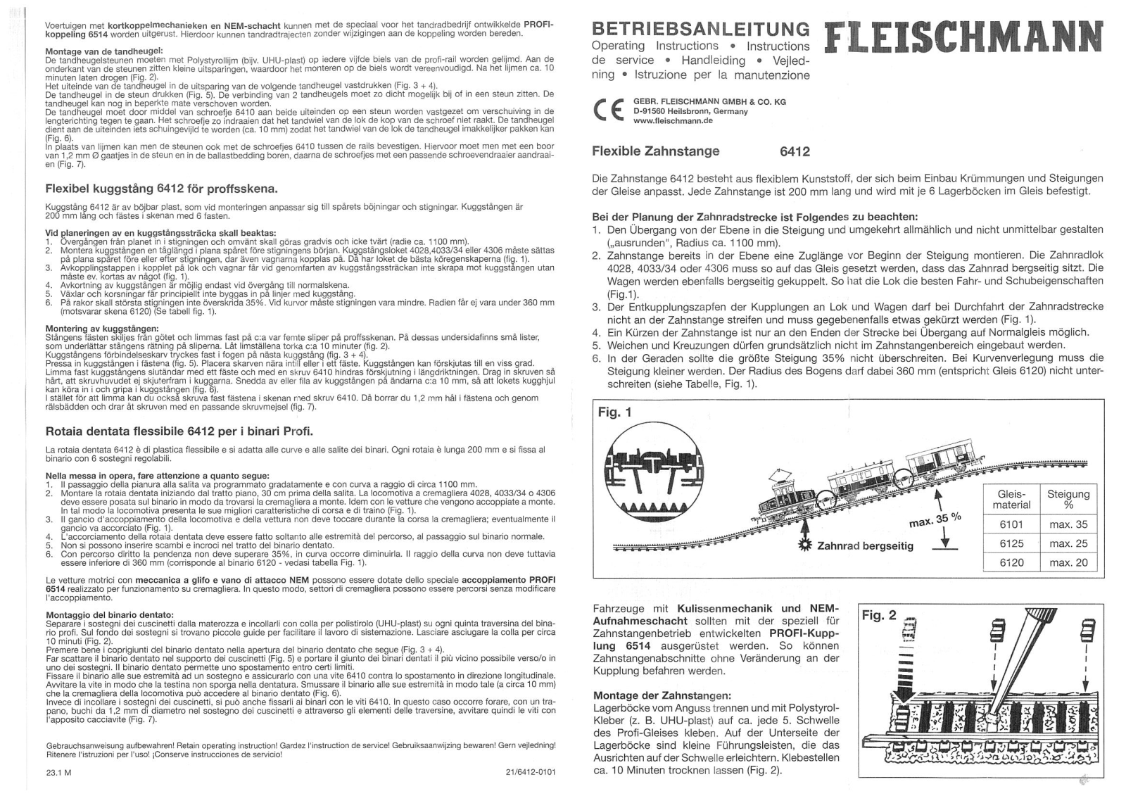 Fleischmann 6412 User guide