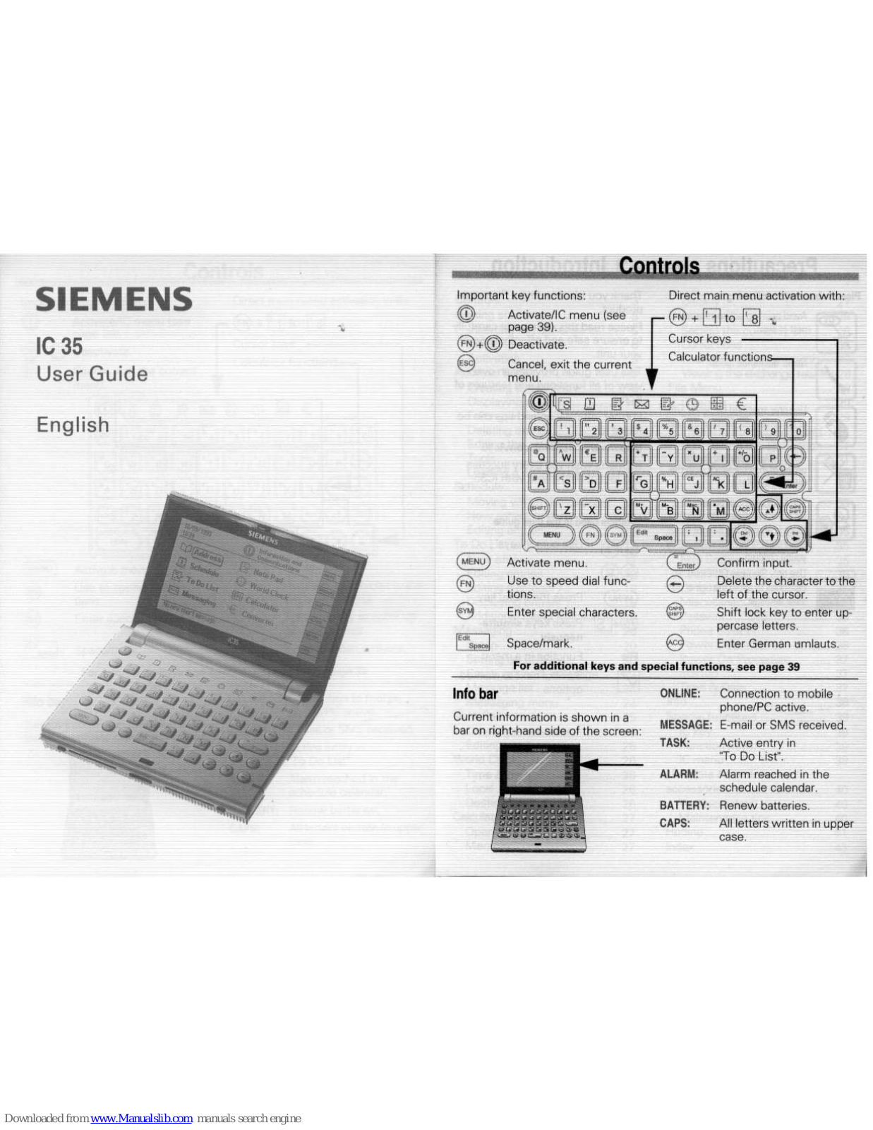 Siemens IC 35 User Manual