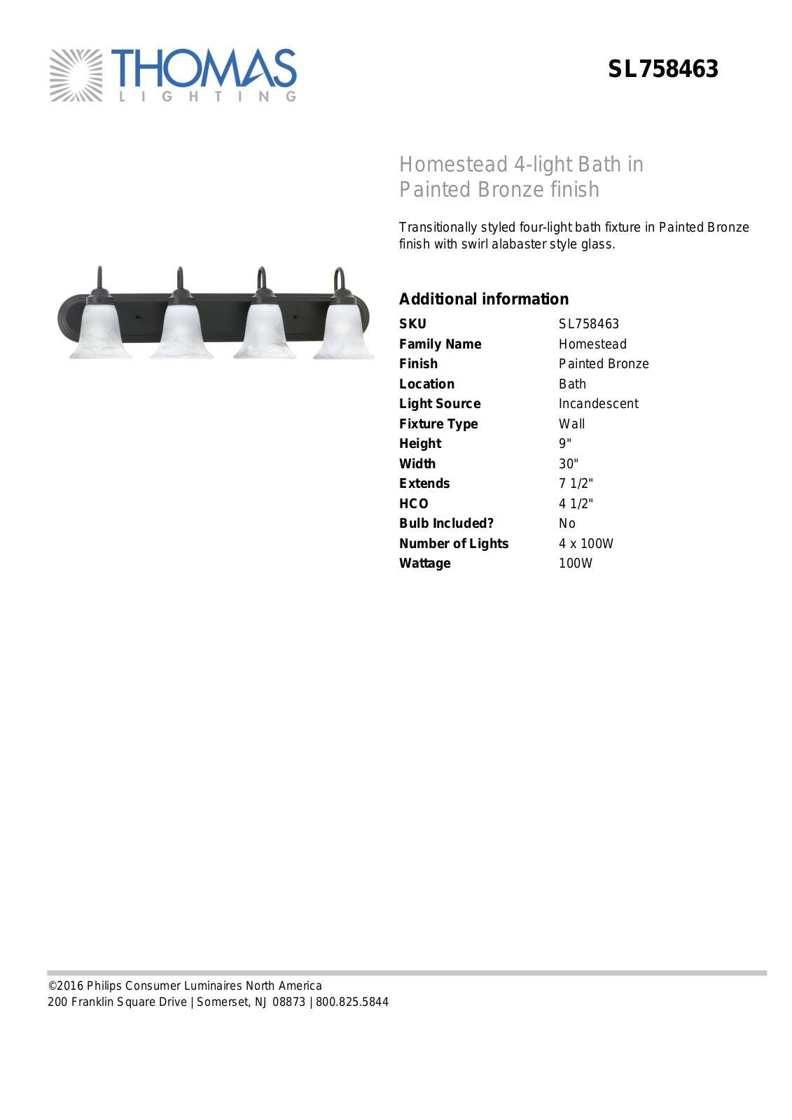 Thomas Lighting SL758463 User Manual - ManualMachine.com