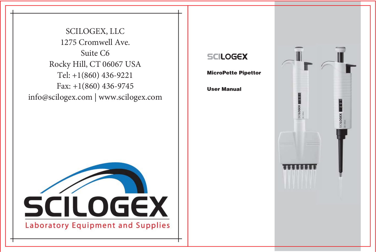 Scilogex 71211206 User Manual