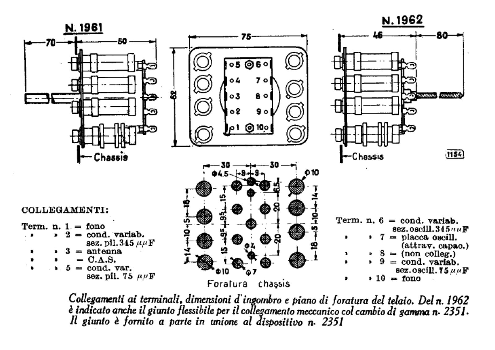 Geloso 1961, 1962 schematic