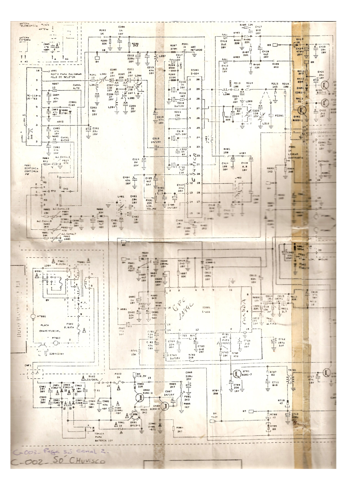 Philco PB 12A4 Schematic