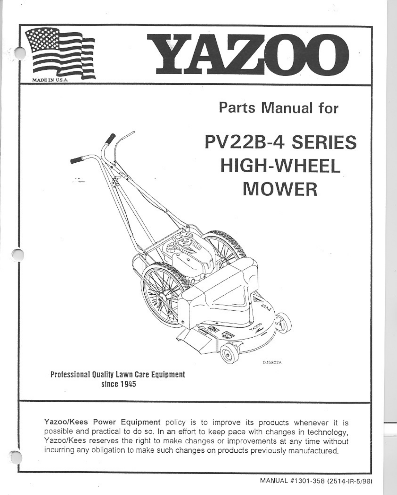 Yazoo/Kees VGC-LN User Manual