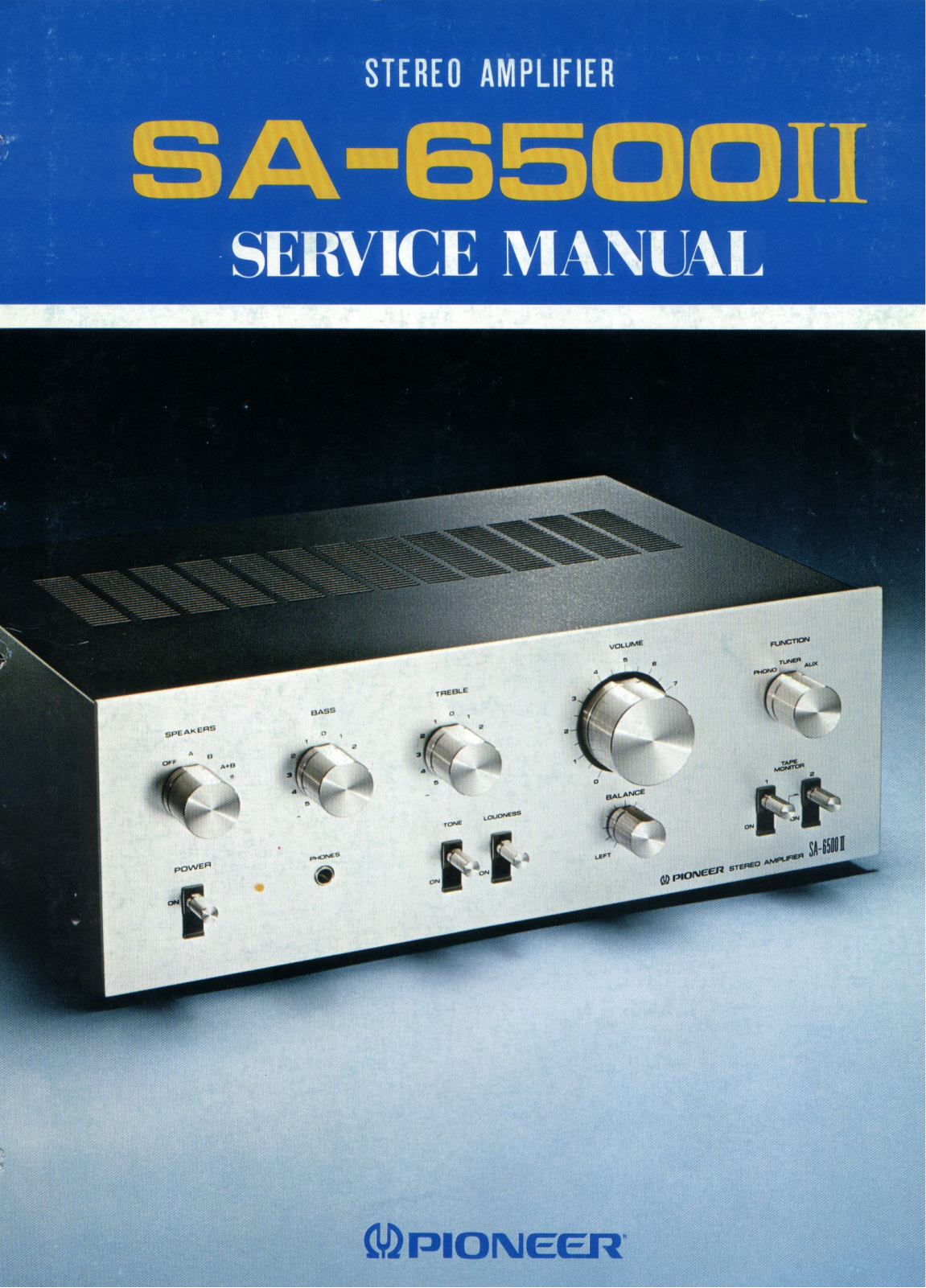 Pioneer SA-6500-II Service Manual
