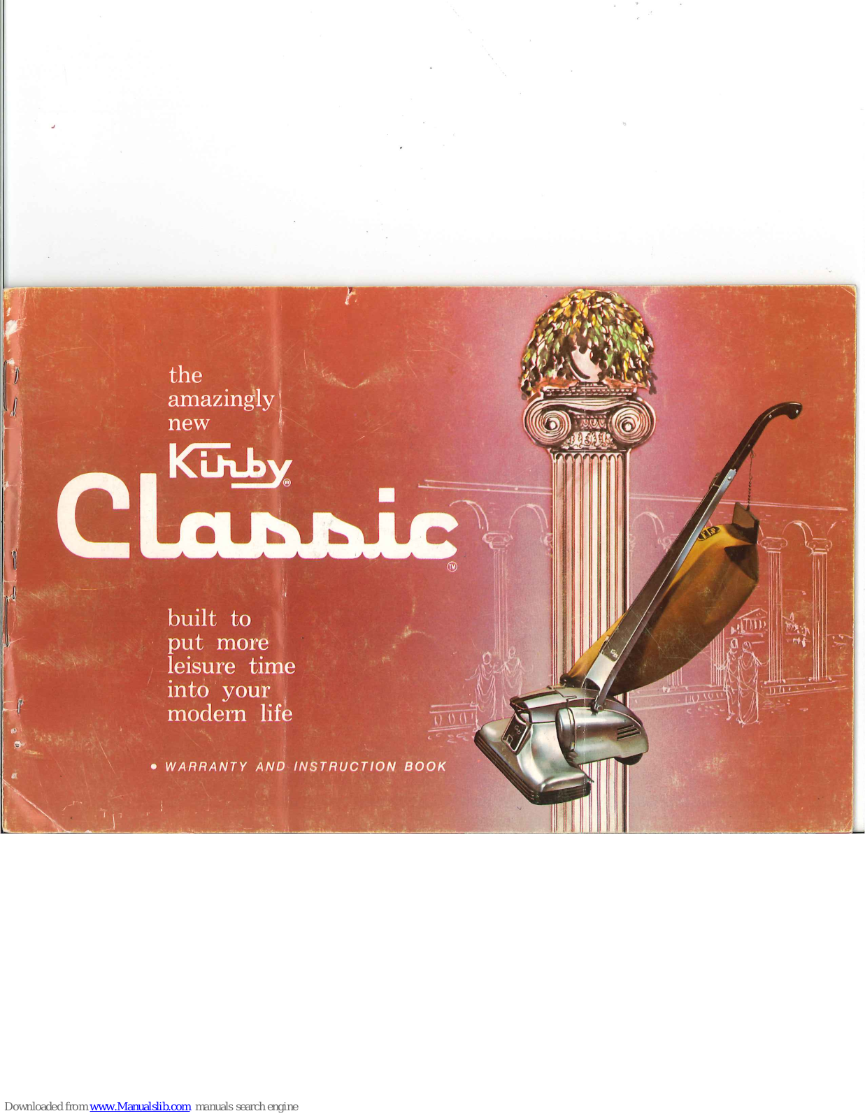 Kirby Classic Warranty And Instruction Book