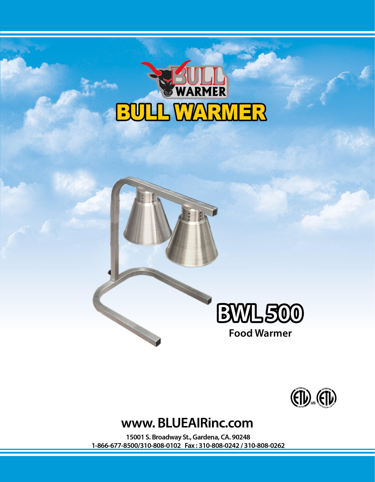 Blue Air BWL500 User Manual