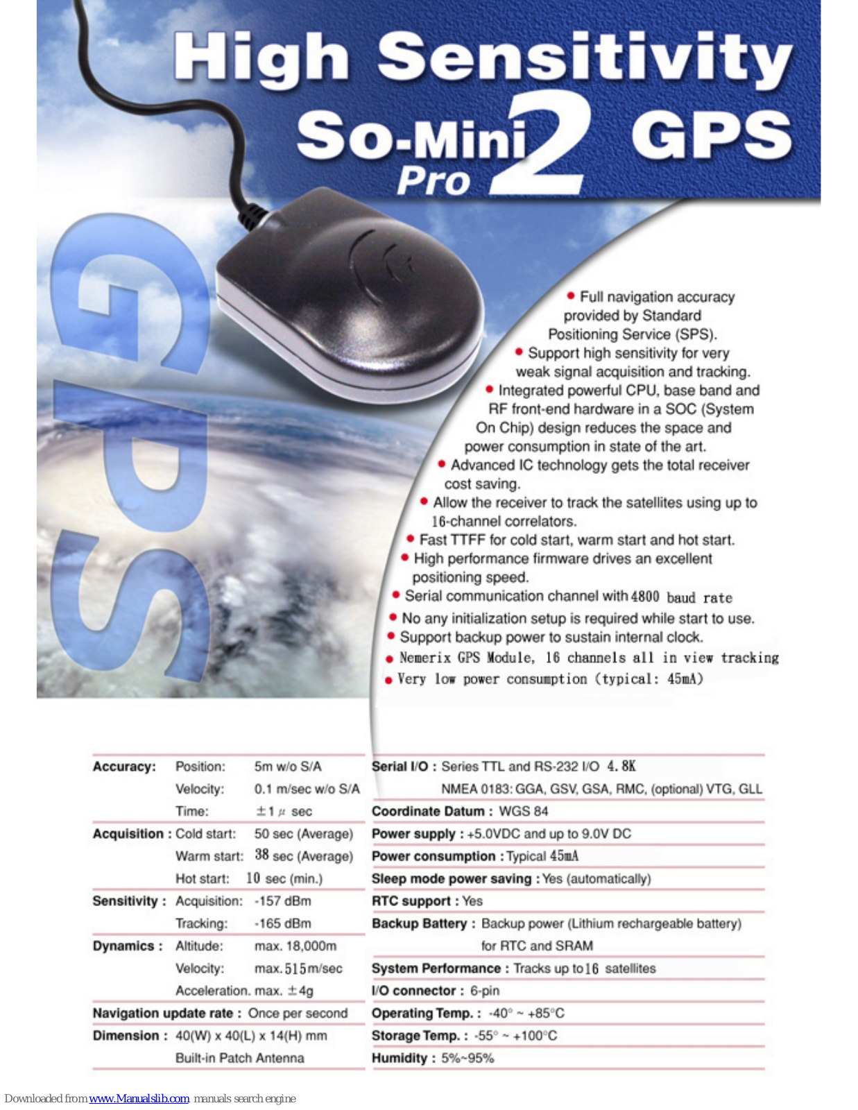 GoPass GPS-201, So-Mini 2 Pro Specification