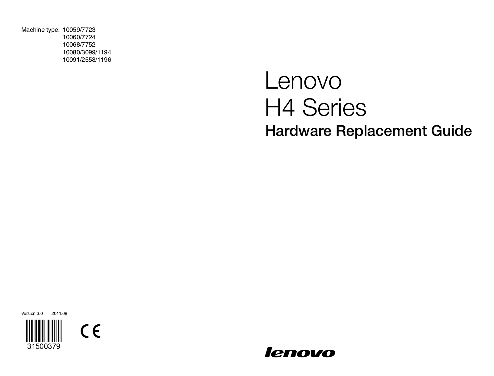 Lenovo H420 User Manual