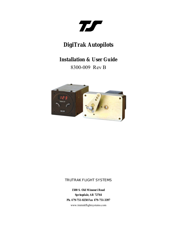 TruTrak Digitrak User Manual
