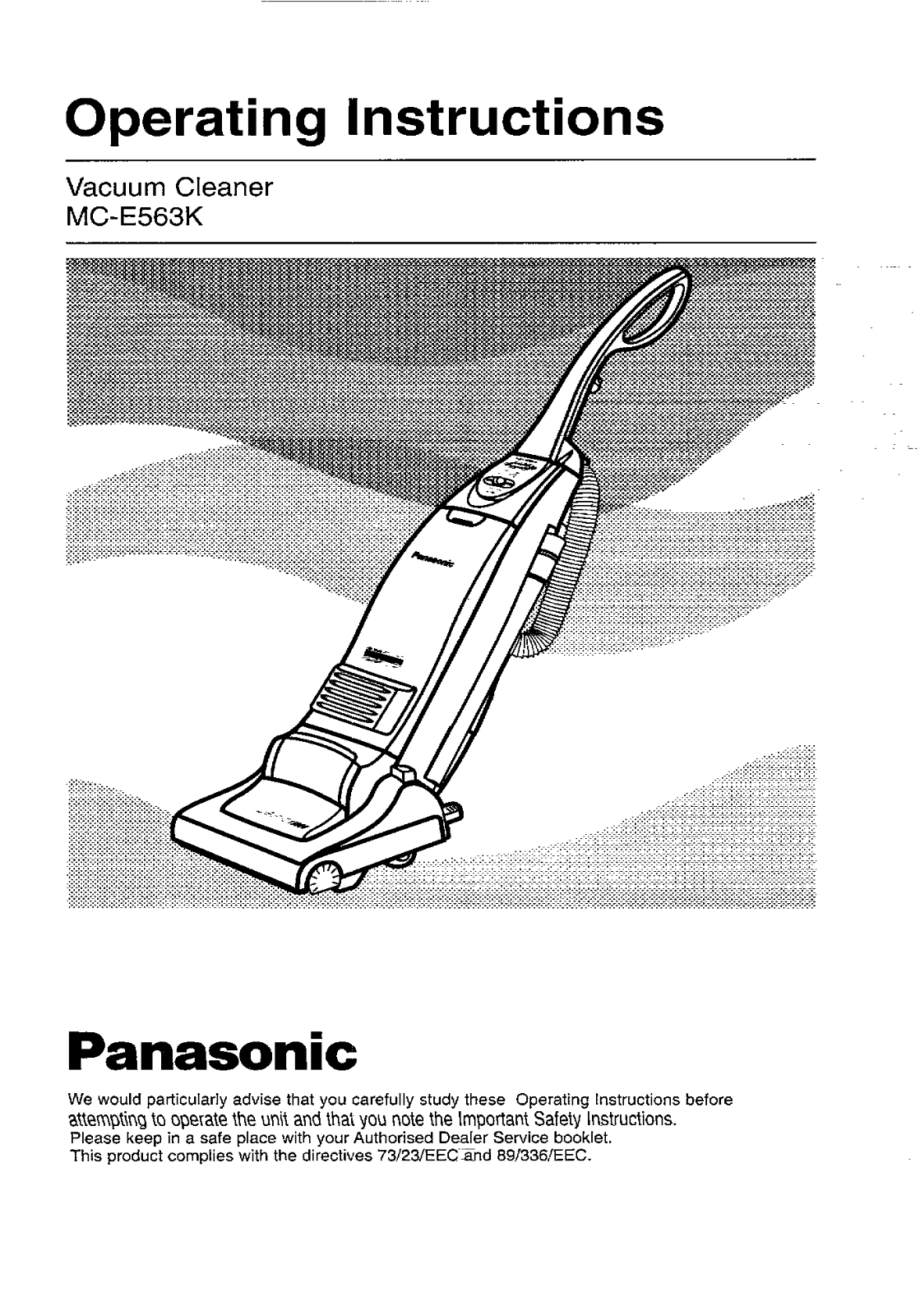 Panasonic MC-E563K User Manual