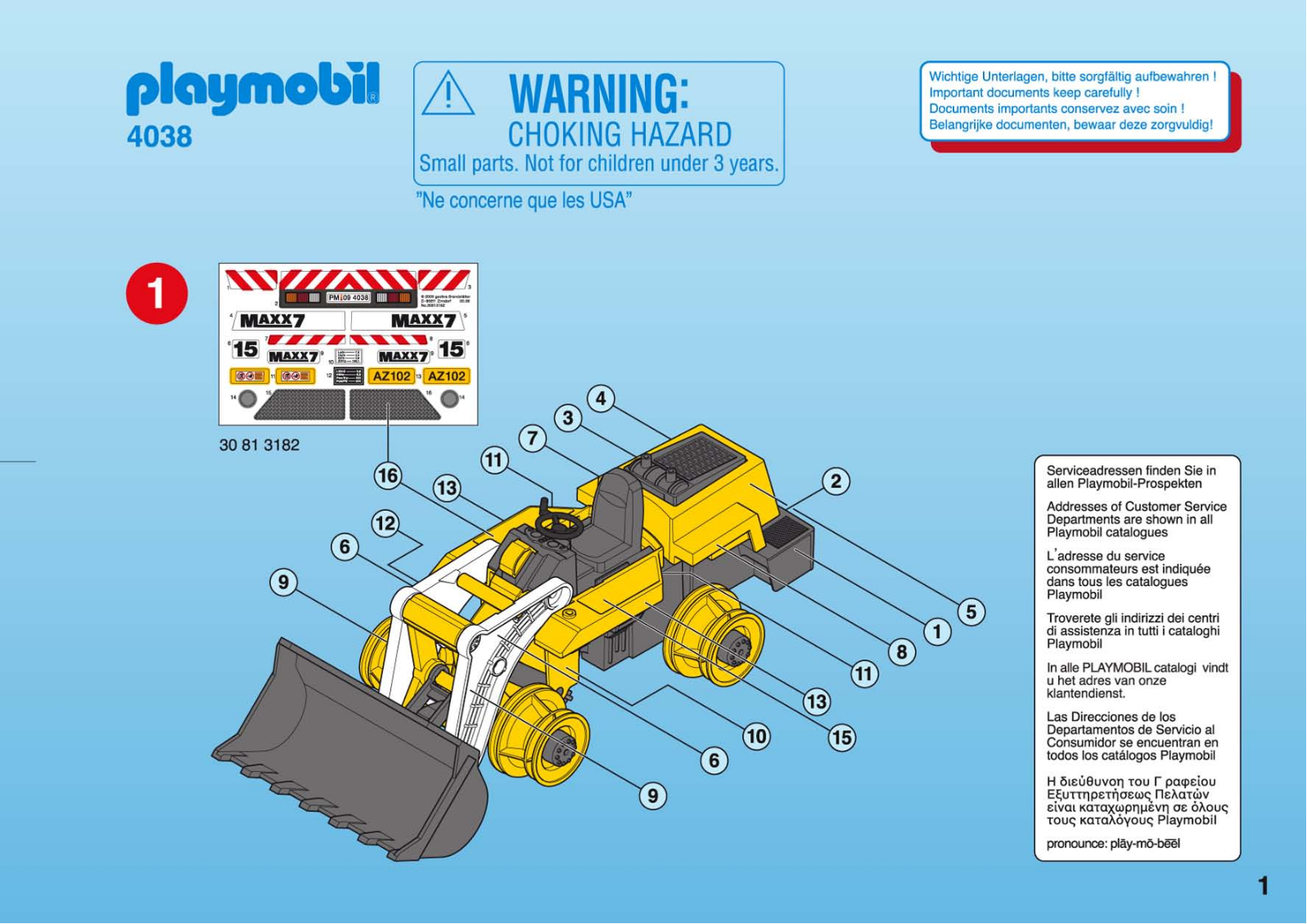 Playmobil 4038 Instructions