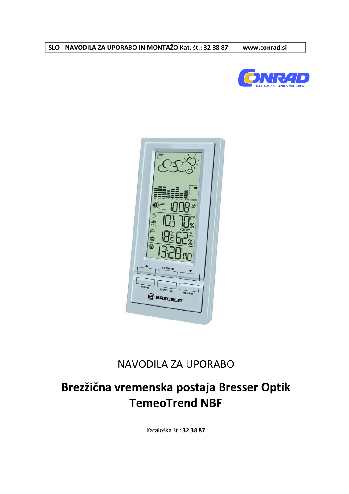 Bresser TemeoTrend NBF Instruction Manual