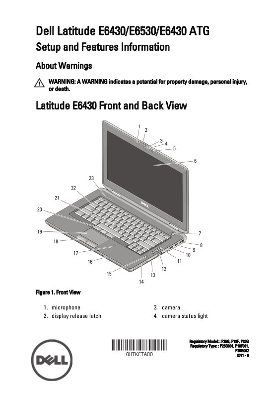 Dell Latitude E6430 User Manual 8166