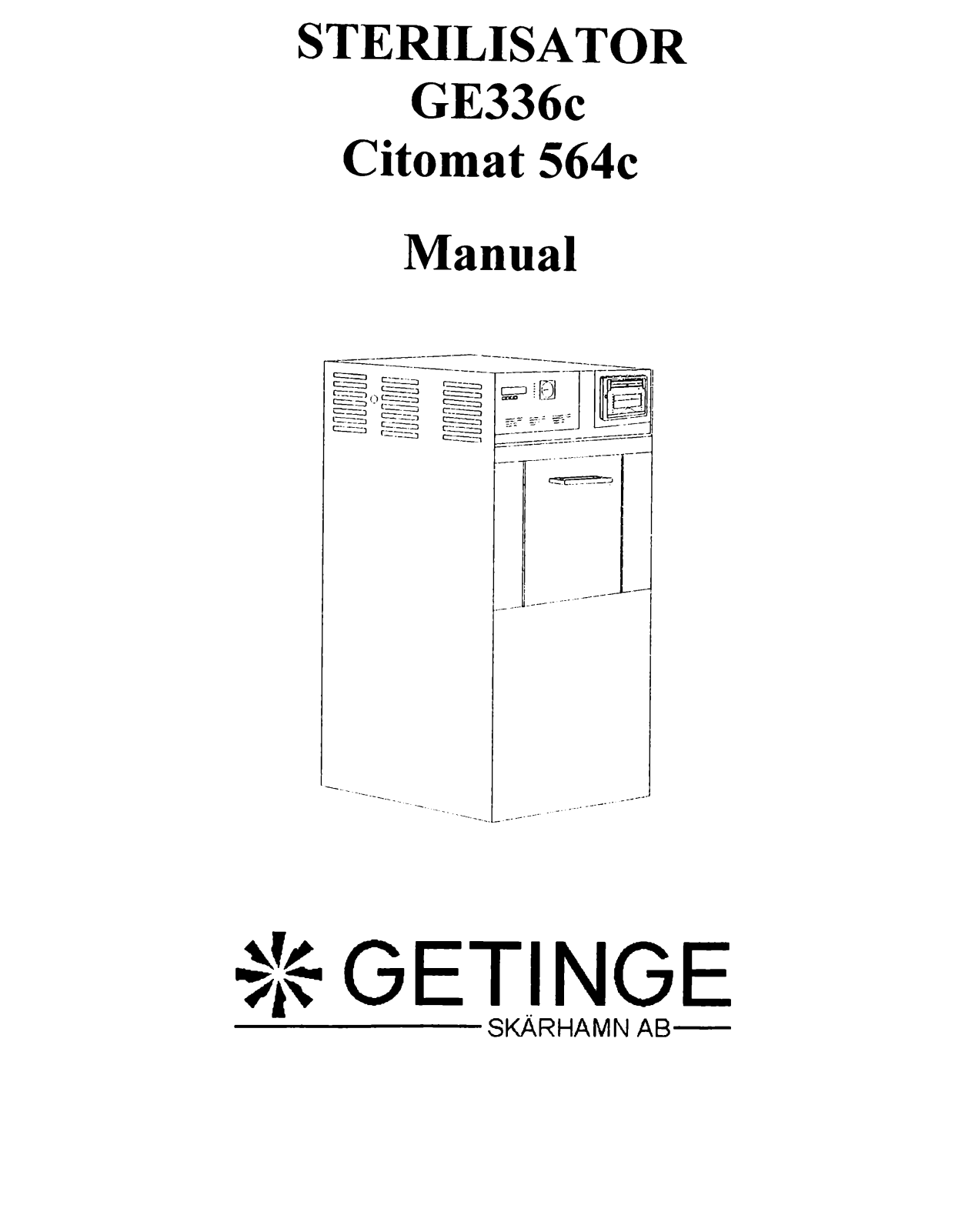 Getinge GE-336c, Citomat 564c User manual