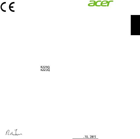 Acer R221QBbmix User Manual