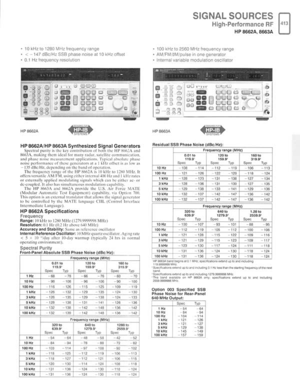 Keysight (Agilent) 8662A Data Sheet