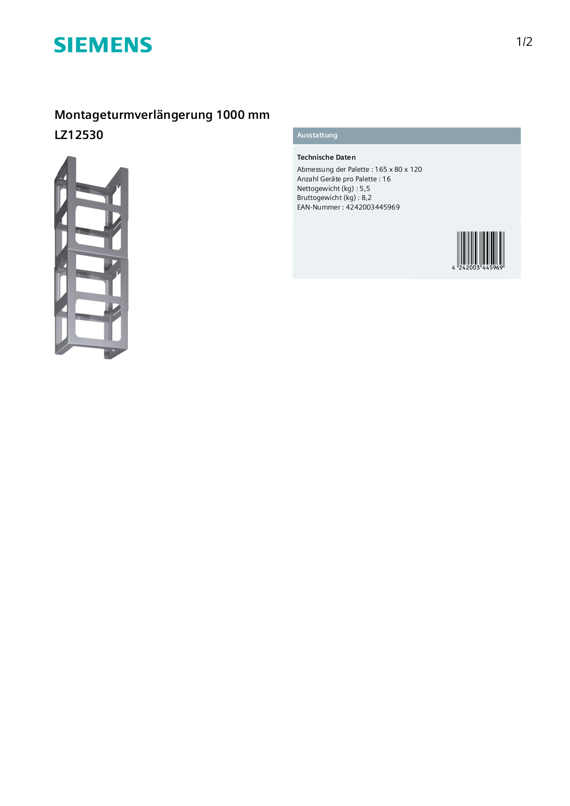 Siemens LZ12530 User Manual