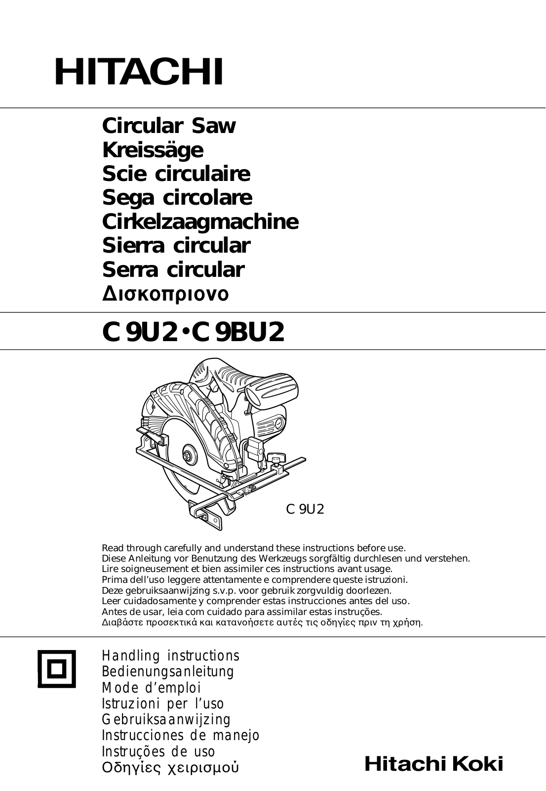 Hitachi C 9BU2 User Manual