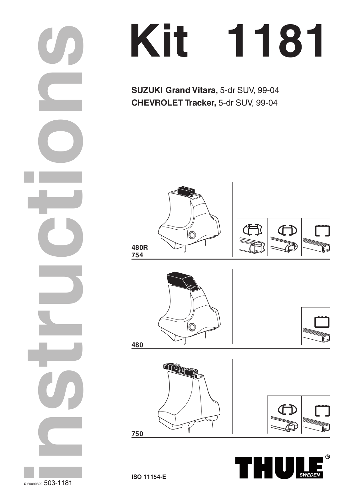 THULE 1181 User manual - ManualMachine.com