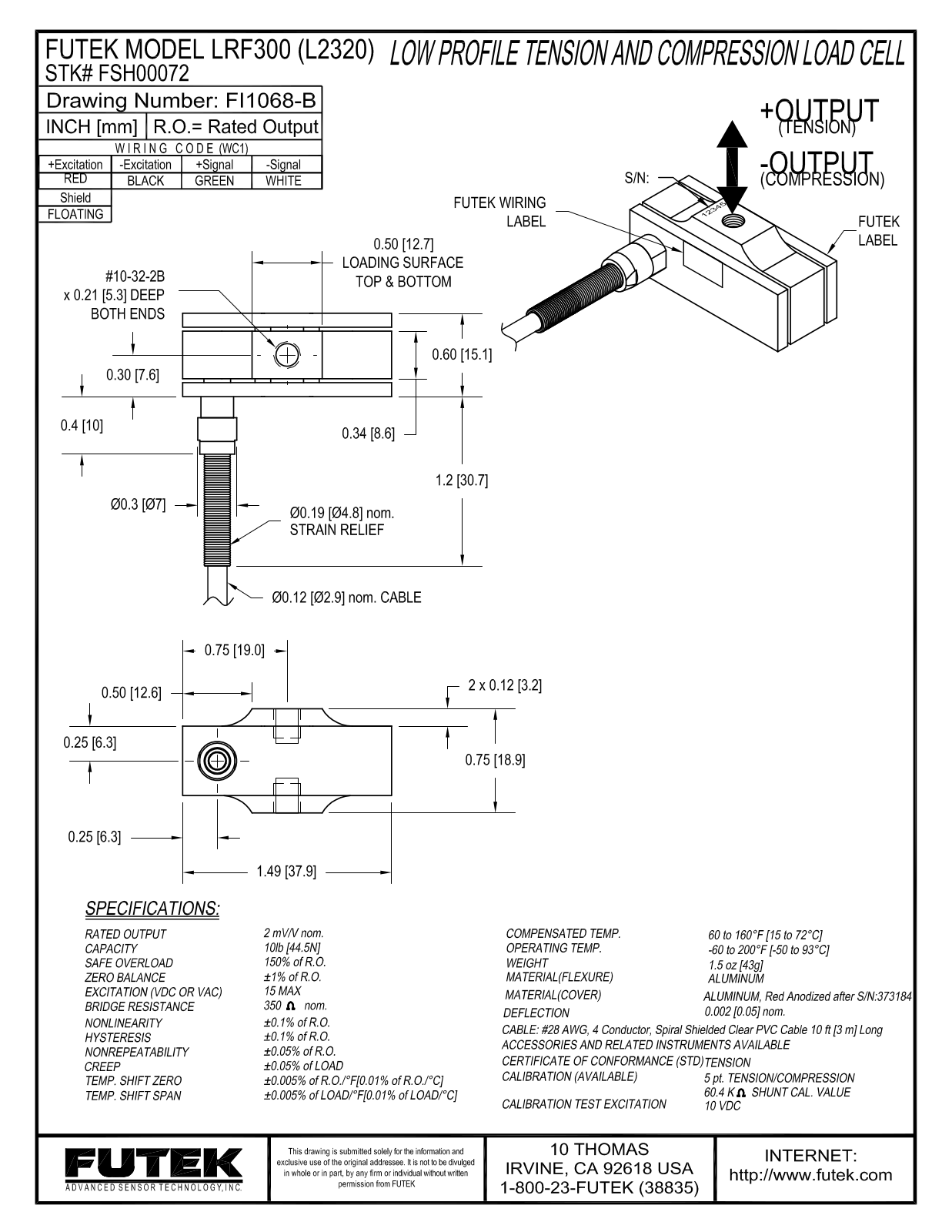 FUTEK LRF300 Service Manual