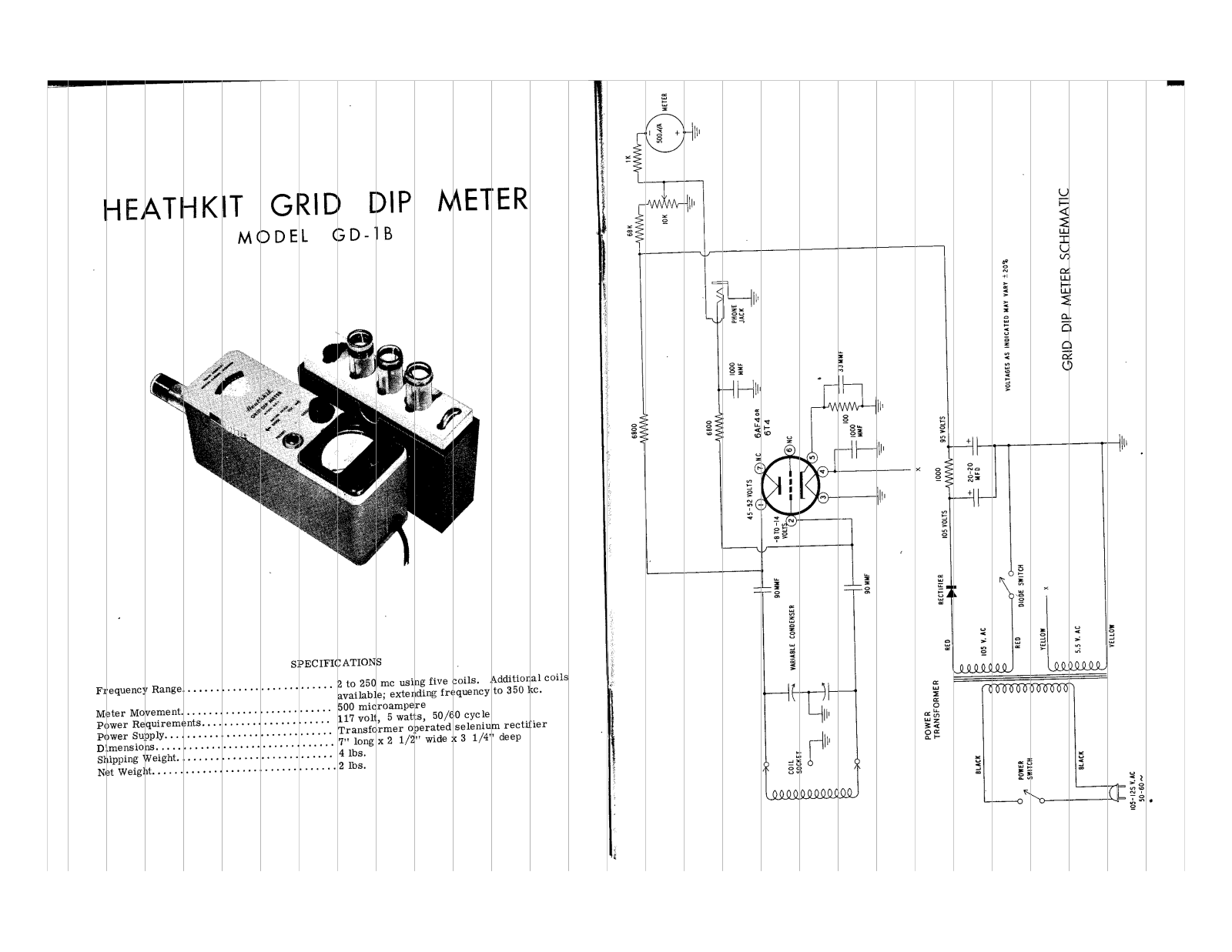 HEATHKIT GD-1D User Manual