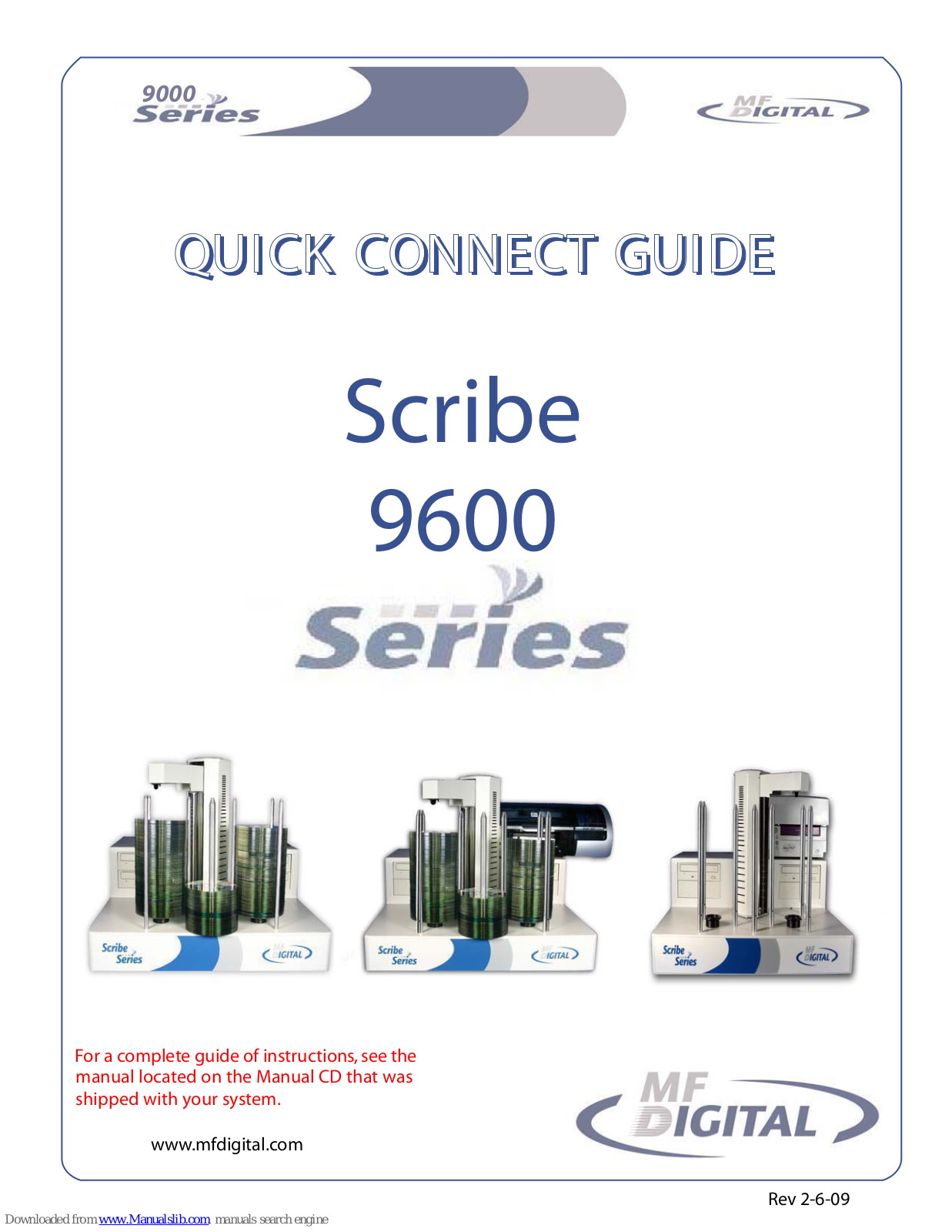MF DIGITAL Scribe 9600 Quick Connect Manual - ManualMachine.com