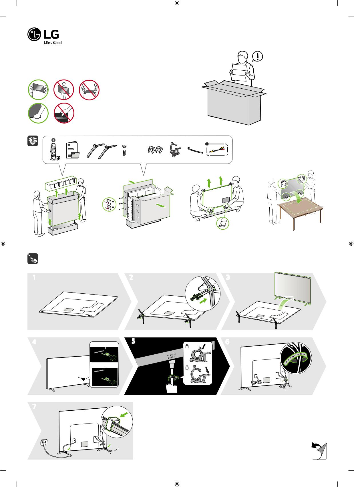 LG 75NANO90VNA Abridged Installation Guide